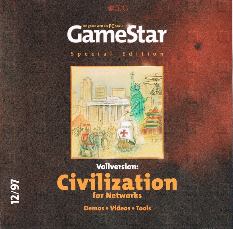 Front Cover for Sid Meier's CivNet (Windows 3.x) (GameStar 12/1997 Covermount)