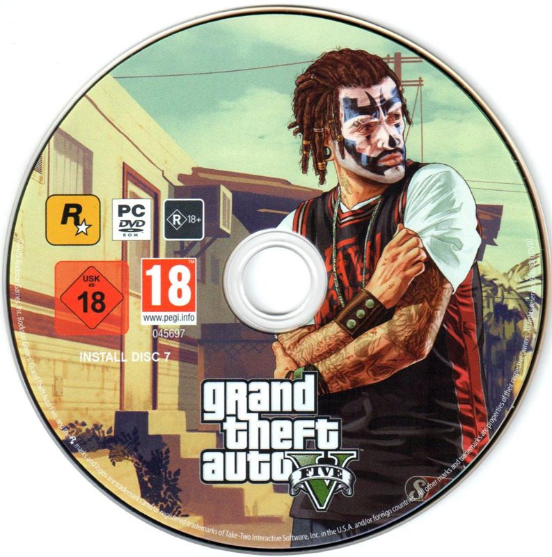 Media for Grand Theft Auto V (Windows): Disc 7/7