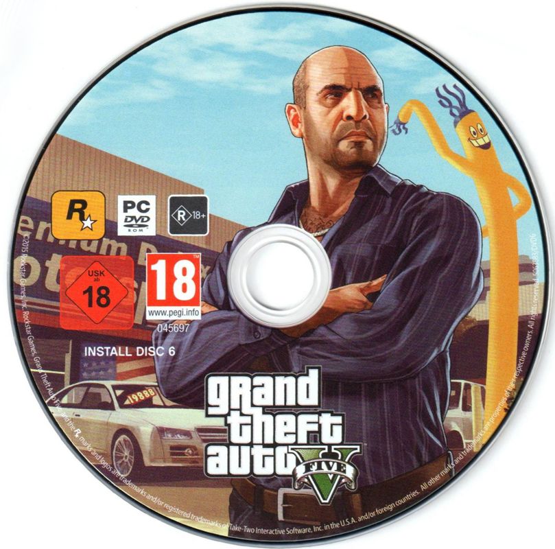 Media for Grand Theft Auto V (Windows): Disc 6/7