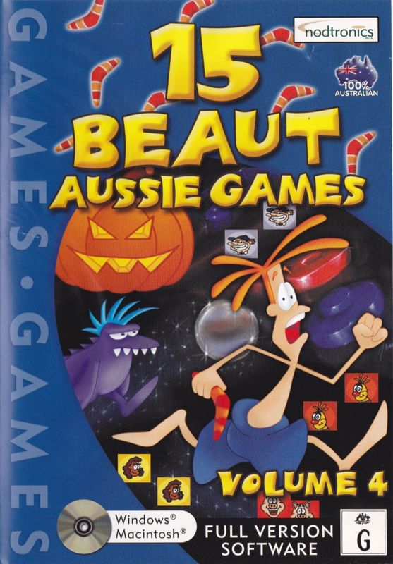 Front Cover for 15 Beaut Aussie Games: Volume 4 (Macintosh and Windows)
