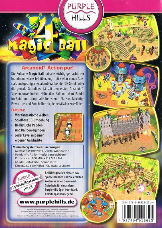 Back Cover for Magic Ball 4 (Windows)