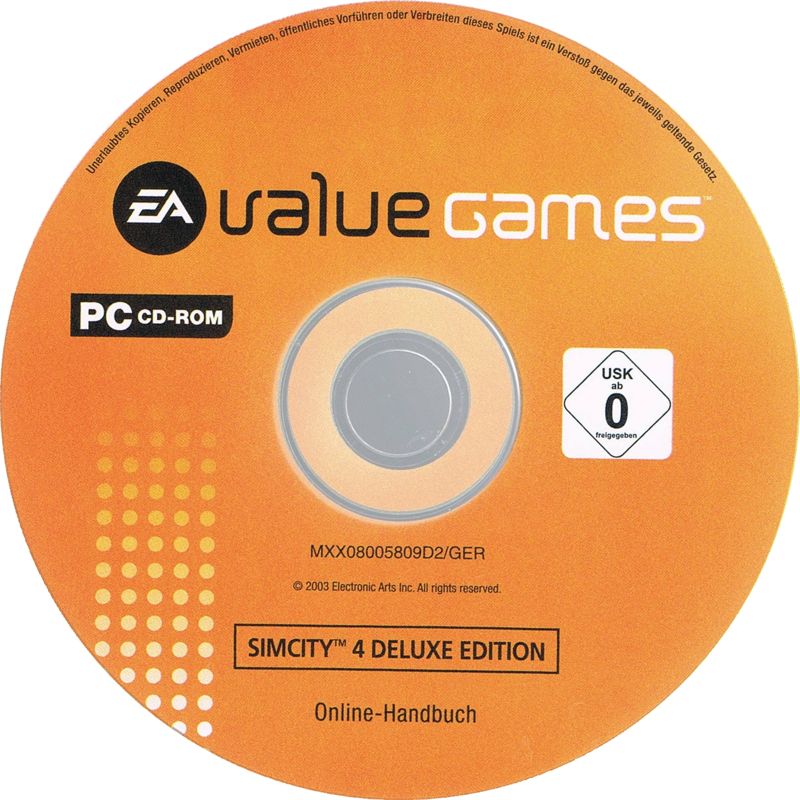 Media for SimCity 4: Deluxe Edition (Windows) (EA value games release): Disc 1