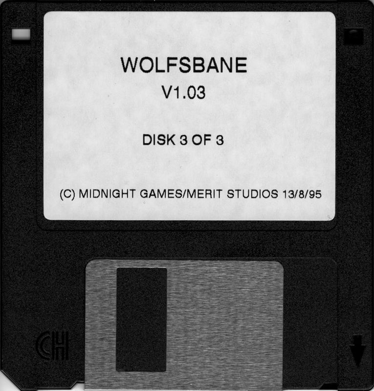 Media for Wolfsbane (DOS) (3.5'' floppy release): Disk 3