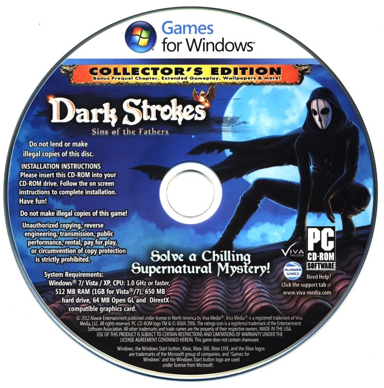 Media for Dark Strokes: Sins of the Fathers (Collector's Edition) (Windows)