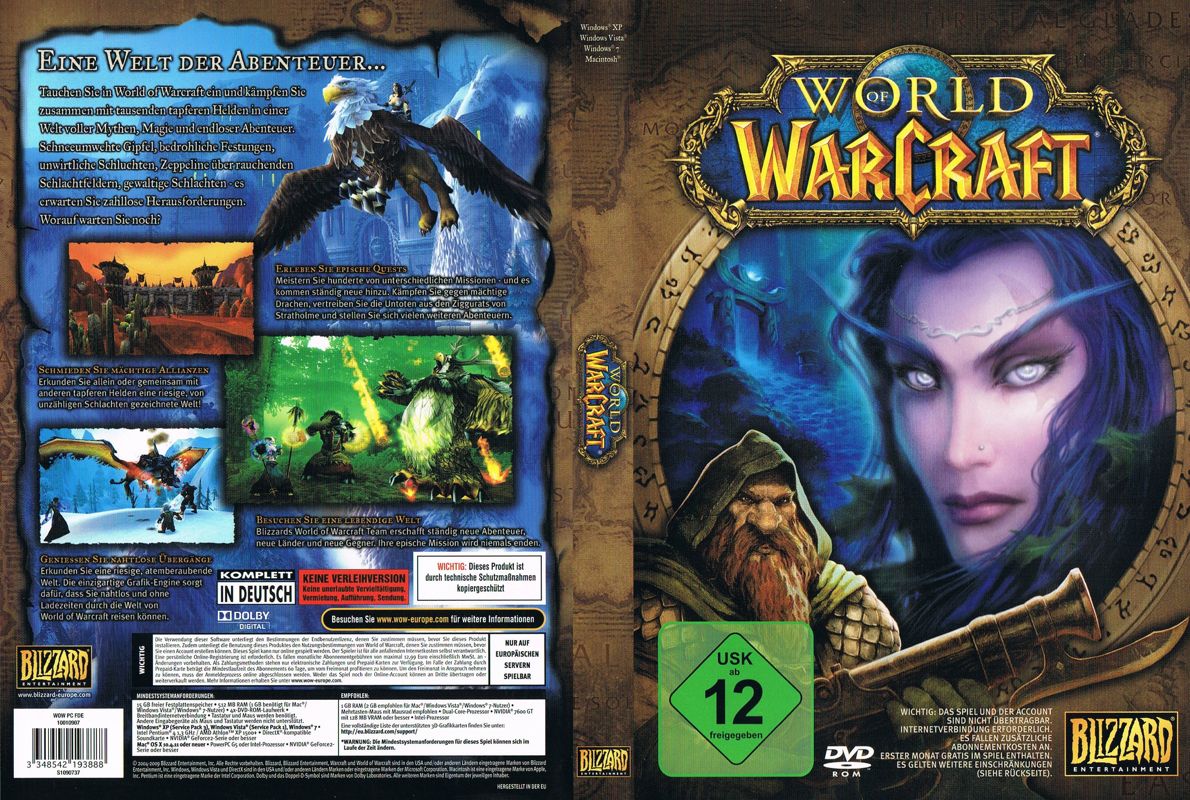Full Cover for World of WarCraft (Macintosh and Windows) (DVD release)