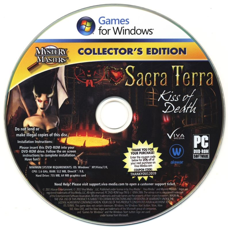 Media for Sacra Terra: Kiss of Death (Collector's Edition) (Windows)