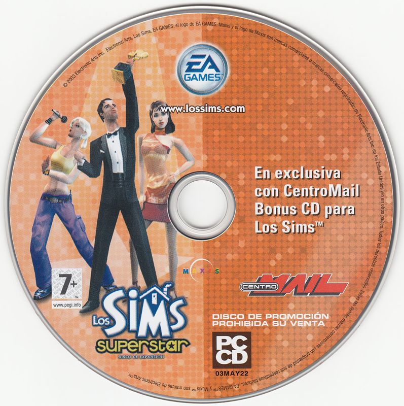 Media for The Sims: Superstar (Windows): Bonus disc