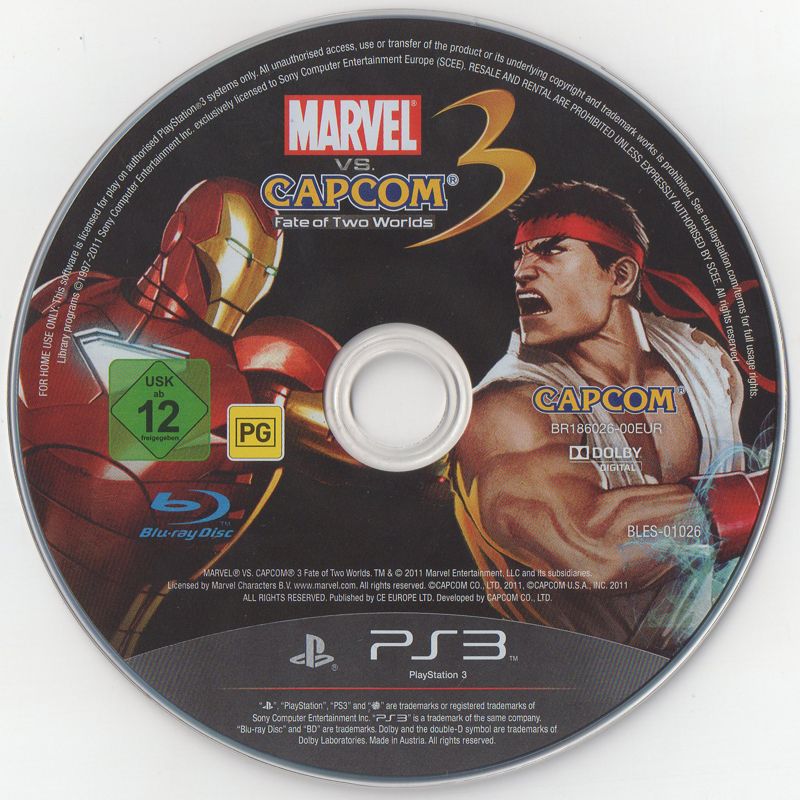 Media for Marvel Vs. Capcom 3: Fate of Two Worlds (PlayStation 3)