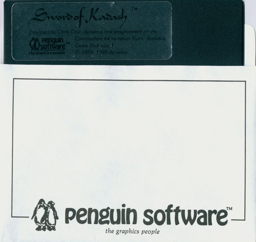 Media for Sword of Kadash (Commodore 64) (Top/Bottom Opener Box)