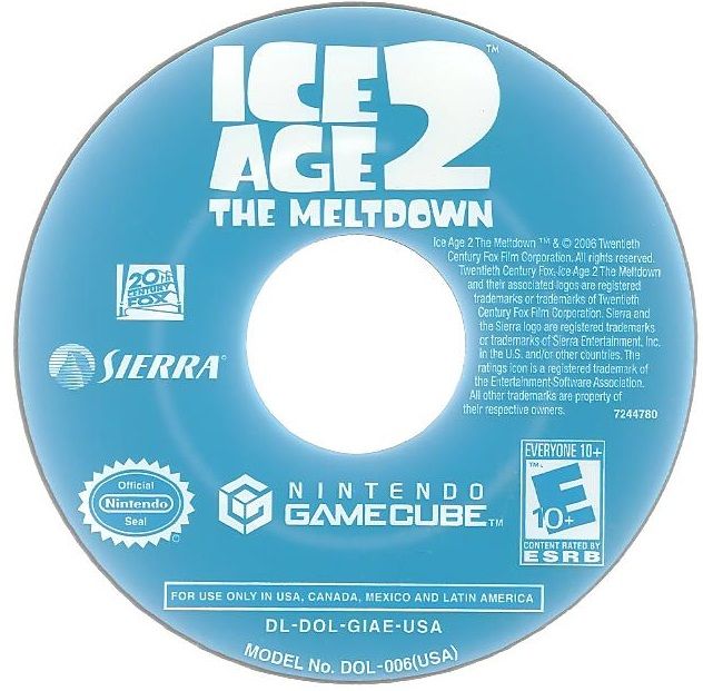 Ice Age 2: The Meltdown cover or packaging material - MobyGames
