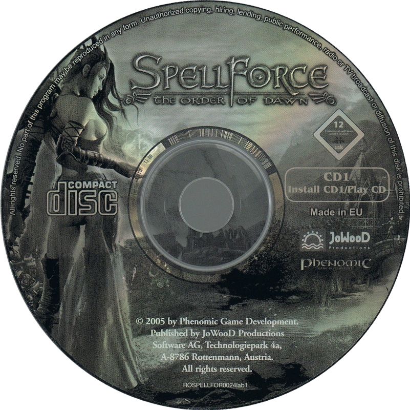 Media for SpellForce: The Order of Dawn (Windows) (Re-release): Disc 1