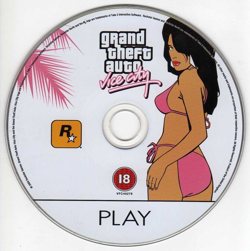 Media for Grand Theft Auto: Vice City (Windows): Disc 1/2