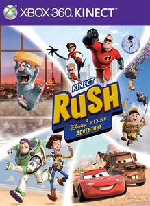 Front Cover for Kinect Rush: A Disney Pixar Adventure (Xbox 360) (Games on Demand release)