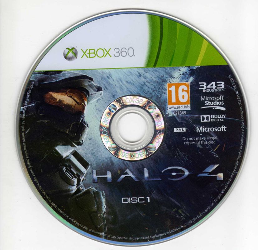 Media for Halo 4 (Xbox 360): Disc 1/2