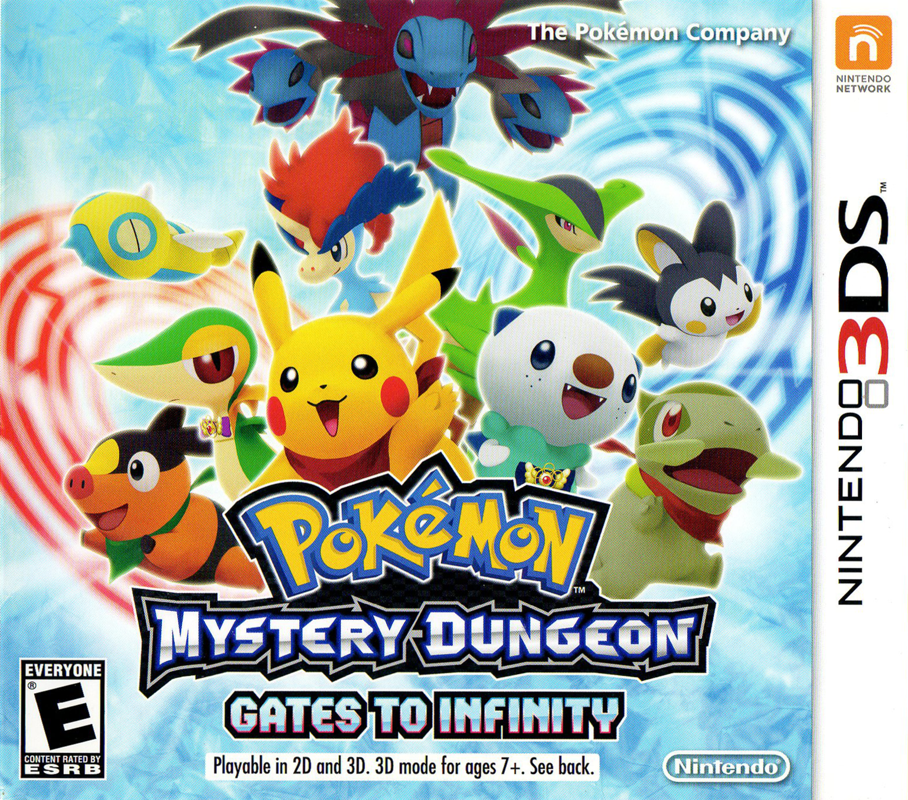 Front Cover for Pokémon Mystery Dungeon: Gates to Infinity (Nintendo 3DS)