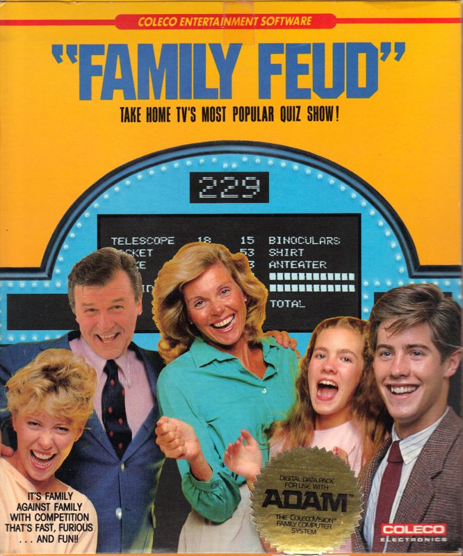 Front Cover for Family Feud (Coleco Adam)