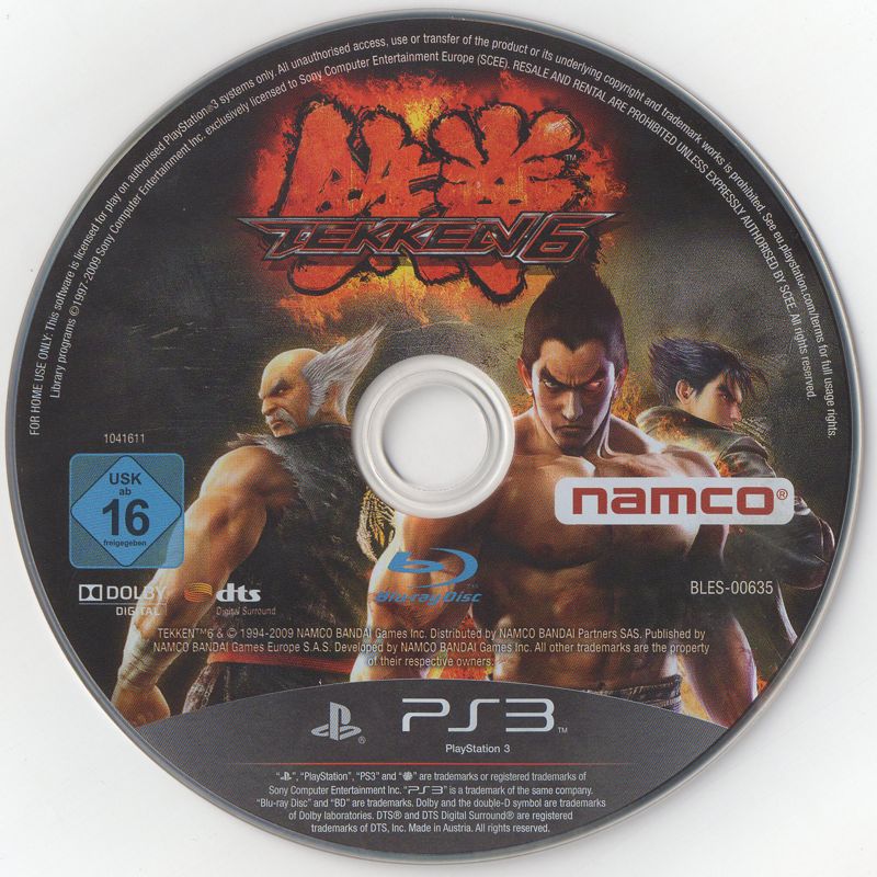 Media for Tekken 6 (PlayStation 3)