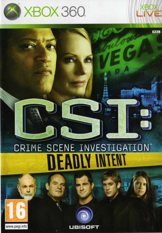 Front Cover for CSI: Crime Scene Investigation - Deadly Intent (Xbox 360)