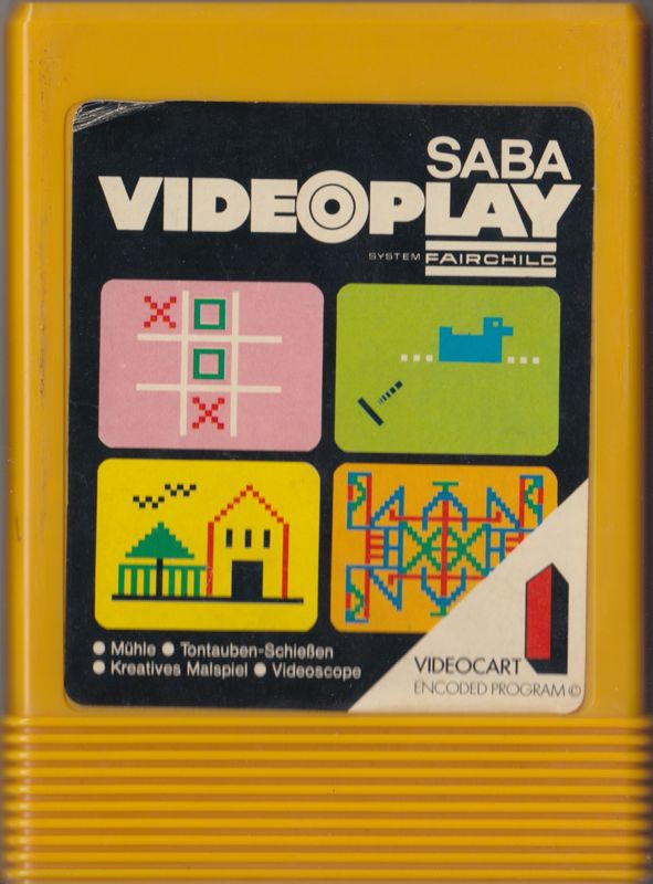 Media for Videocart-1: Tic-Tac-Toe, Shooting Gallery, Doodle, Quadra-Doodle (Channel F)