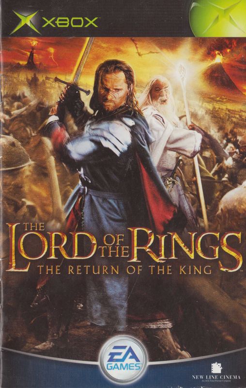 Manual for The Lord of the Rings: The Return of the King (Xbox) (Classics release): front