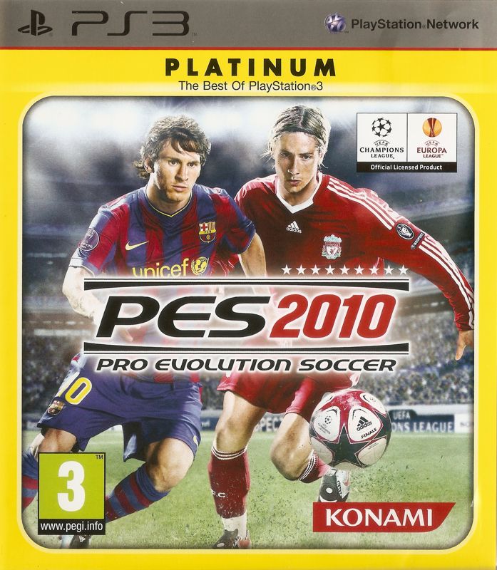 Front Cover for PES 2010: Pro Evolution Soccer (PlayStation 3) (Platinum release)