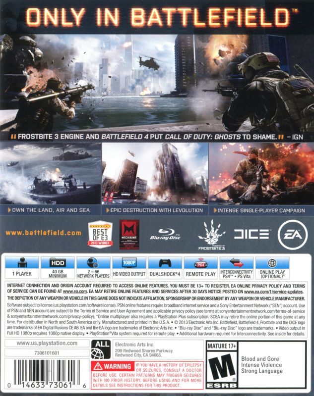 Battlefield 4 - PlayStation 4, PlayStation 4