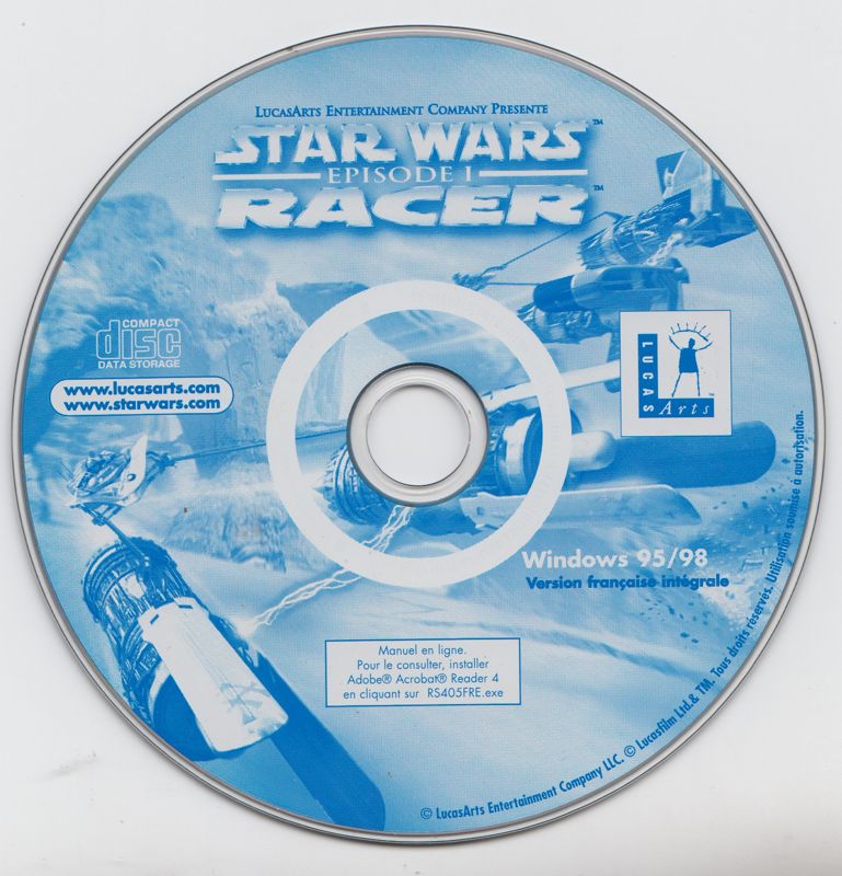 Media for Star Wars: Episode I - Racer (Windows) ("Collection LucasArts - Action" release)