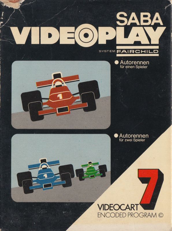 Front Cover for Videocart-9: Drag Strip (Channel F)