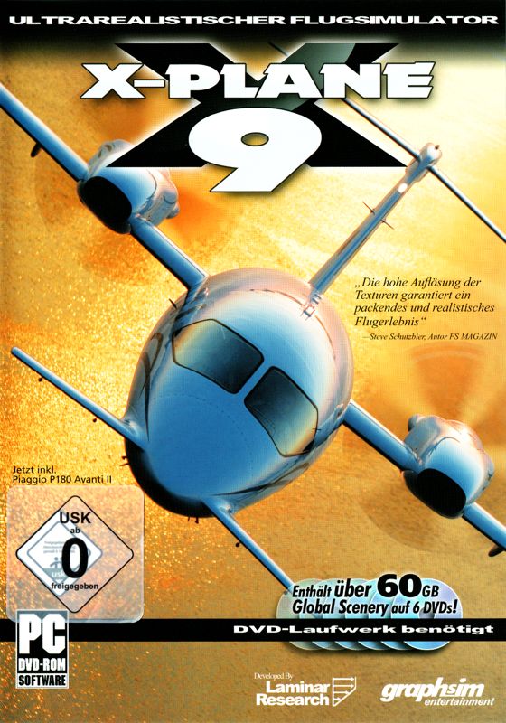 Front Cover for X-Plane 9 (Linux and Macintosh and Windows)