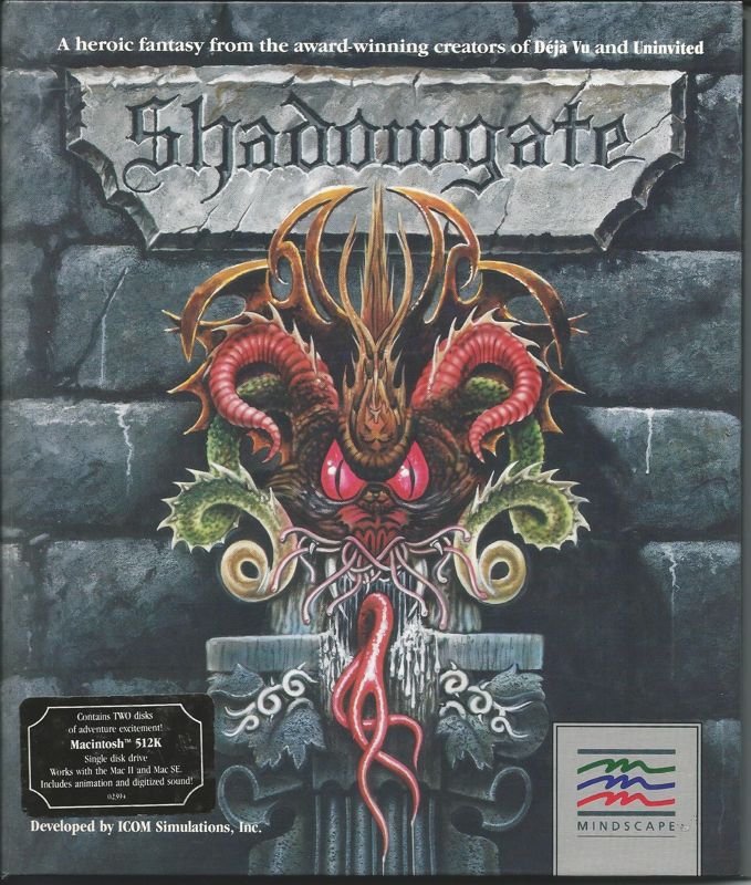 Front Cover for Shadowgate (Macintosh)