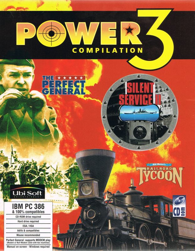 Front Cover for Power 3 Compilation (DOS)