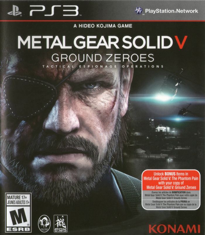 Metal Gear Solid V: Ground Zeroes box covers - MobyGames