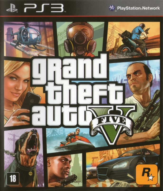 Front Cover for Grand Theft Auto V (PlayStation 3)