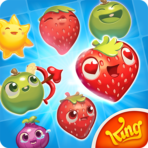 Front Cover for Farm Heroes Saga (Android) (Google Play release): Valentine's Day theme