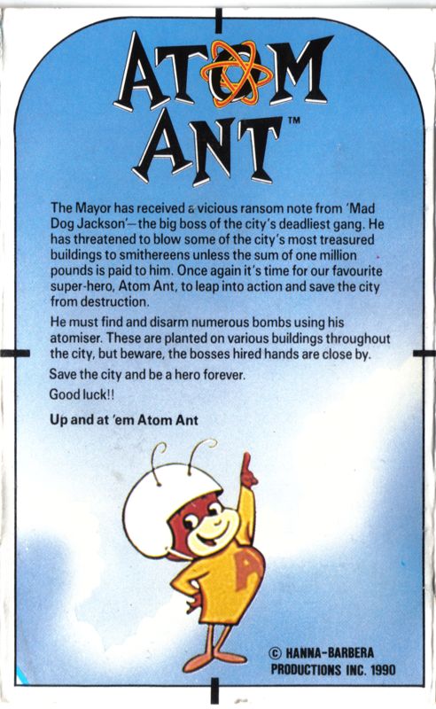 Inside Cover for Atom Ant (ZX Spectrum): Left