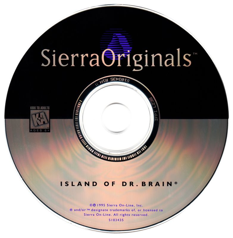 Media for The Island of Dr. Brain (DOS) (SierraOriginals release)