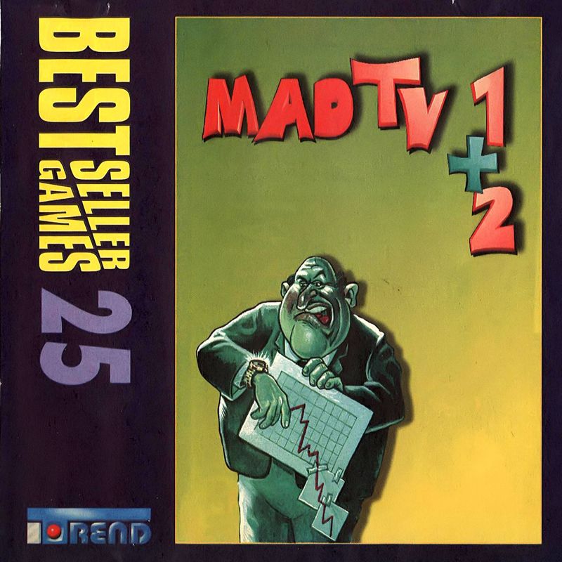 Front Cover for Mad TV 1 + 2 (DOS) (Bestseller Games #25 covermount)