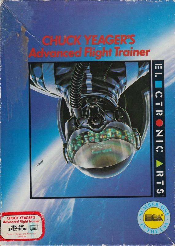 Front Cover for Chuck Yeager's Advanced Flight Simulator (ZX Spectrum)