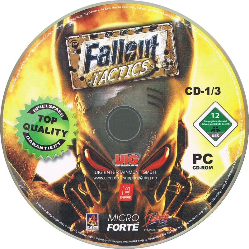 Media for Fallout Tactics: Brotherhood of Steel (Windows) (Solid Games release): Disc 1