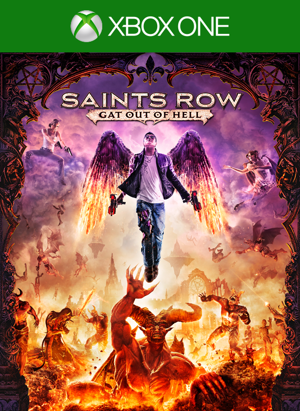Front Cover for Saints Row: Gat Out of Hell (Xbox One) (download release): 1st version