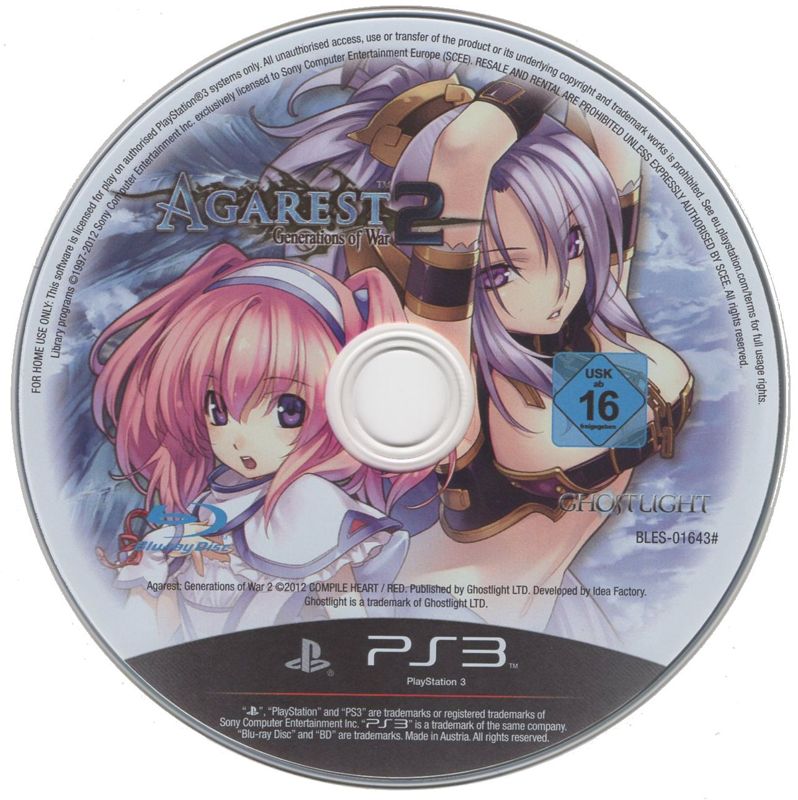 Media for Record of Agarest War 2 (PlayStation 3)