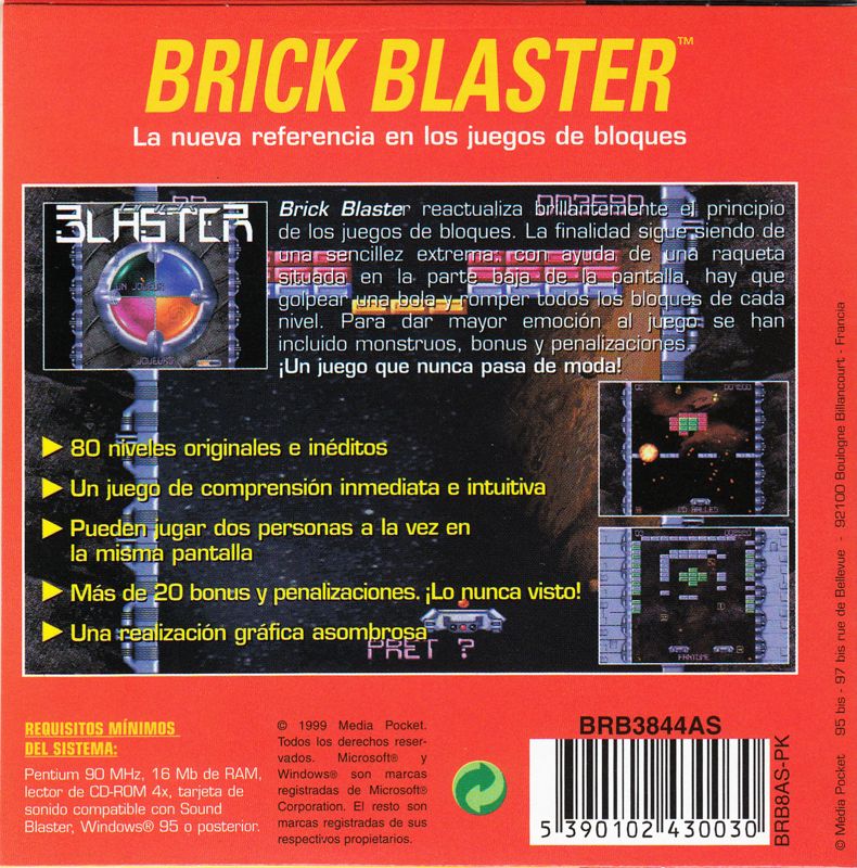 Brick Blaster cover or packaging material - MobyGames