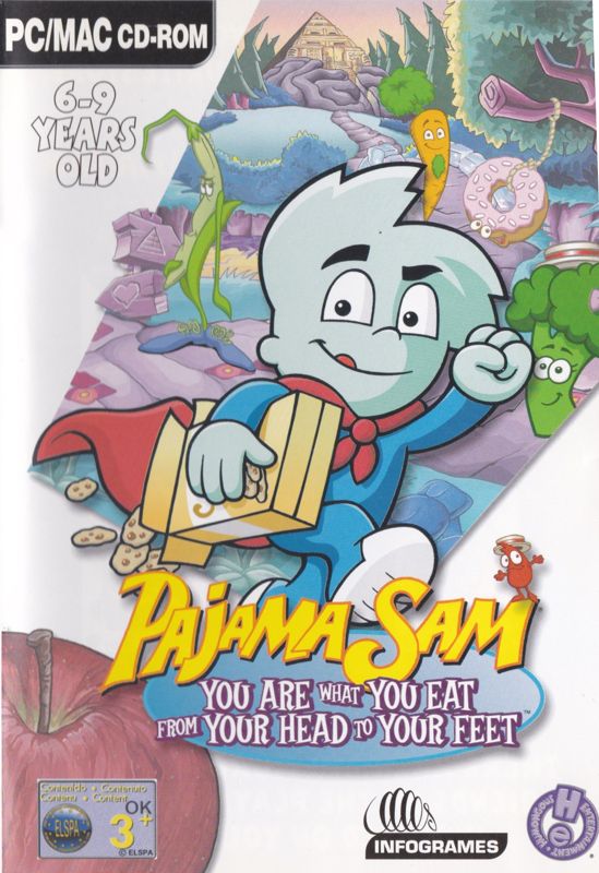 Front Cover for Pajama Sam 3: You Are What You Eat From Your Head To Your Feet (Macintosh and Windows)