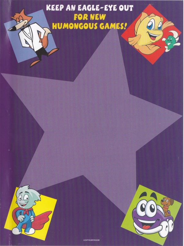 Inside Cover for Pajama Sam 3: You Are What You Eat From Your Head To Your Feet (Macintosh and Windows): Right