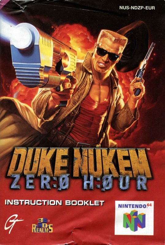 Manual for Duke Nukem: Zero Hour (Nintendo 64): Front