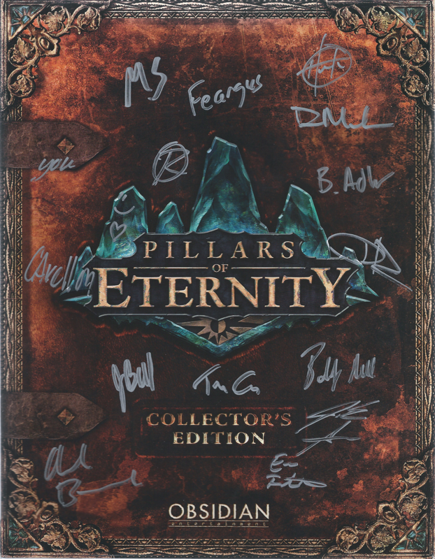 Front Cover for Pillars of Eternity (Collector's Edition) (Linux and Macintosh and Windows) (Kickstarter release (signed))