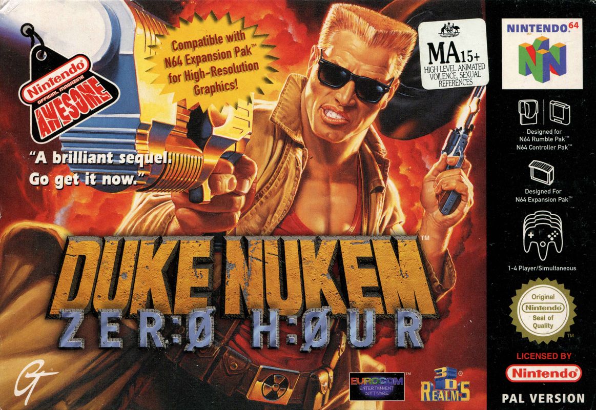 Front Cover for Duke Nukem: Zero Hour (Nintendo 64)