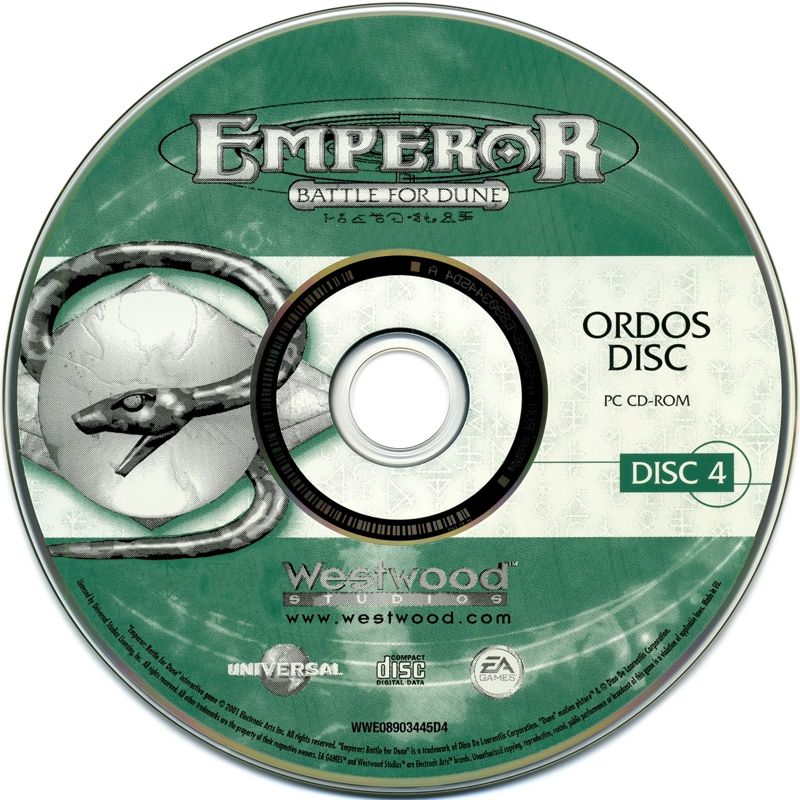Media for Emperor: Battle for Dune (Windows): Disc 4 - Ordos