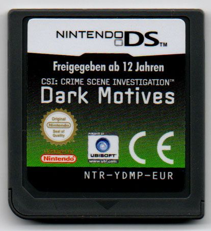 Media for CSI: Crime Scene Investigation - Dark Motives (Nintendo DS)