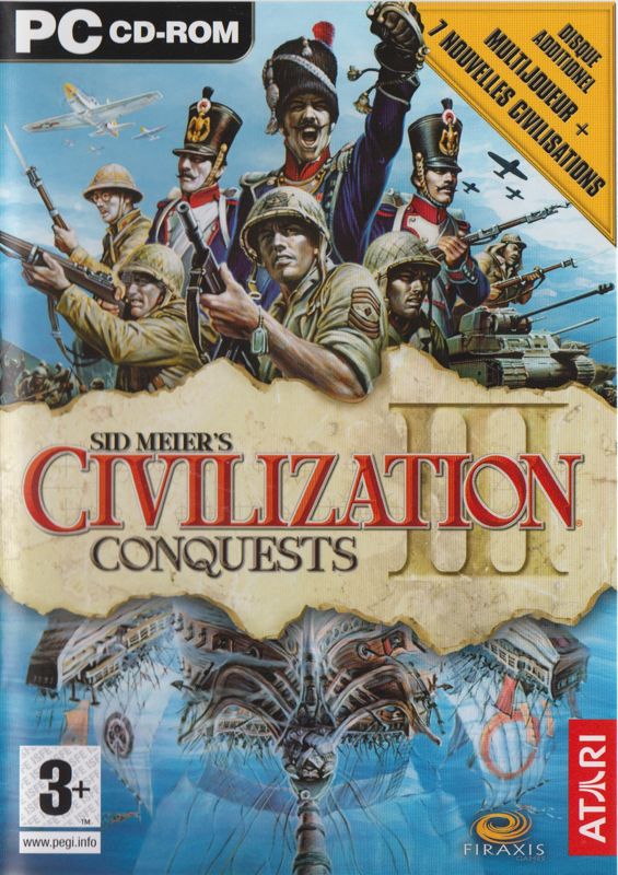 Other for Sid Meier's Civilization III: Complete (Windows): Conquests Keep Case - Front